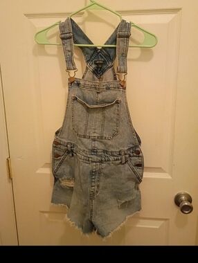 Wild Fable Light Blue Denim Overalls